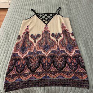 Pink spaghetti strap dress